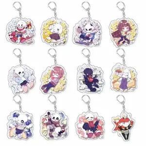Undertale Frisk Sans Toriel Papyrus Undyne Acrylic Keychain