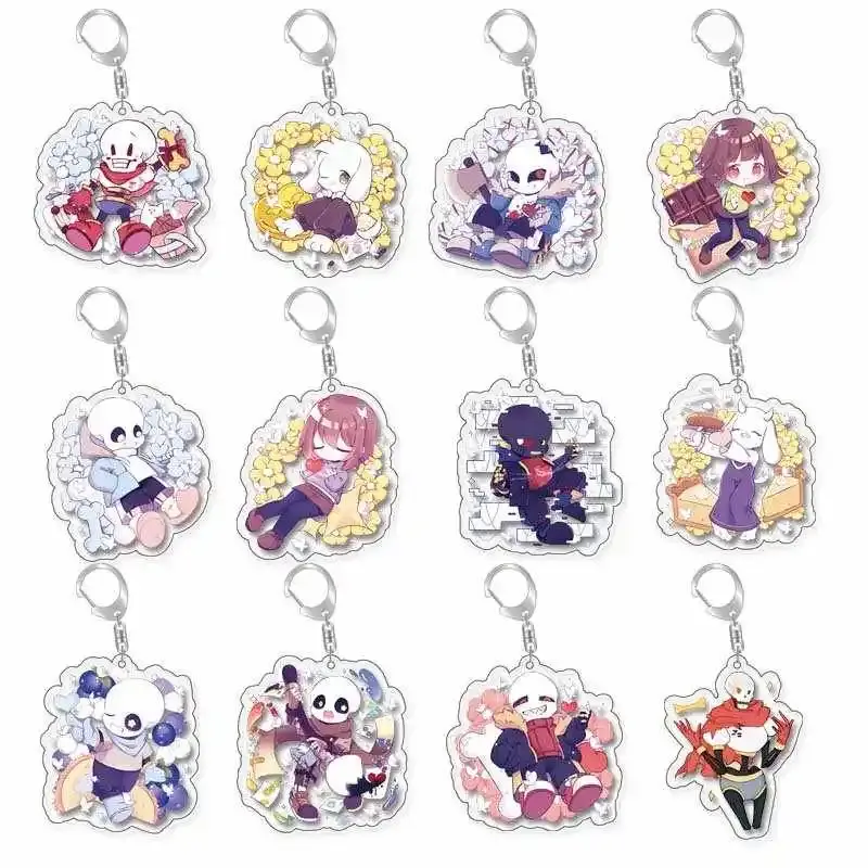 Undertale Frisk Sans Toriel Papyrus Undyne Acrylic Keychain