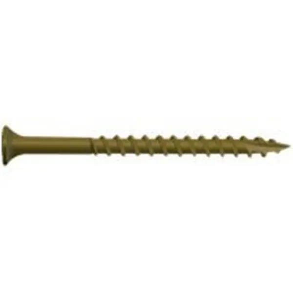 National Nail 356199 Tan Finish Bugle Head Deck Screws, 3.5 In x 10 Fasteners, 13.25 lbs, for Decking & Outdoor Projects