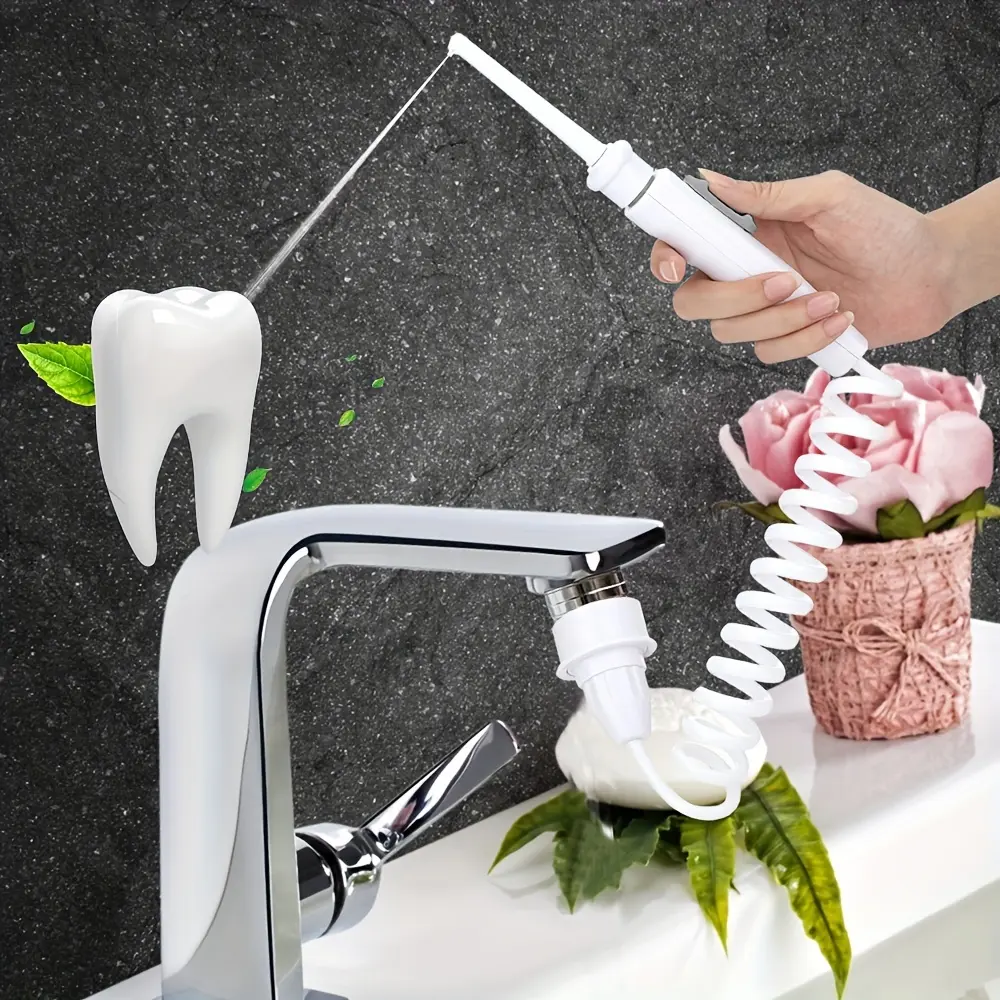 Home Use Dental Flosser, Interdental Flosser, Oral Care Water Flosser, Teeth Cleaning Tool, Cordless Mouth Rinser, Perfect Gift for Father's Day, Mother's Day, Christmas