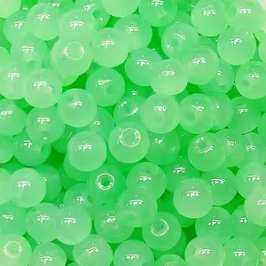300 count Glass Beads 6mm Glass Beads for Bracelets Necklaces  Making DIY Crafts (Green)