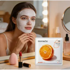 Orange Extract Vitamin C Hydrating Mask 10pcs | Hydrate, Repair & Brighten, Achieve Glass Skin Glow