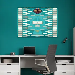 2026 Women's Basketball Tournament - Dry Erase Bracket - Official NCAA - Reusable Vinyl Wall Decal