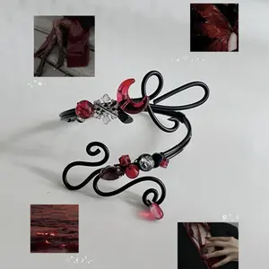 Handmade Gothic Fairycore Arm Cuff – Moon Aesthetic Vintage Style Aesthetic Jewelry