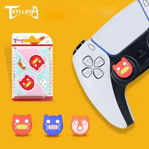 Universal Joystick Cap for Ps5, Ps4, Xbox One, Xbox 360, Ps3, Switch Pro, Switch 2, Cartoon Anime Game Theme, Soft Anti-Slip Wear-Resistant