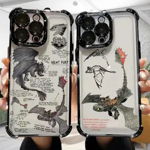 Ddb-Cldd3012503H6 How to Train Your D-Dragon T-Toothless Plating Phone Case for iPhone 17 Air 16 15 14 13 12 11 Pro Max Plus & Samsung S26 S25 S24 S23 S22 Plus Ultra, Colorful TPU Protective Cover