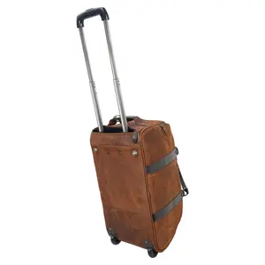 Schneiders Lexington Rolling Leather Duffle Bag