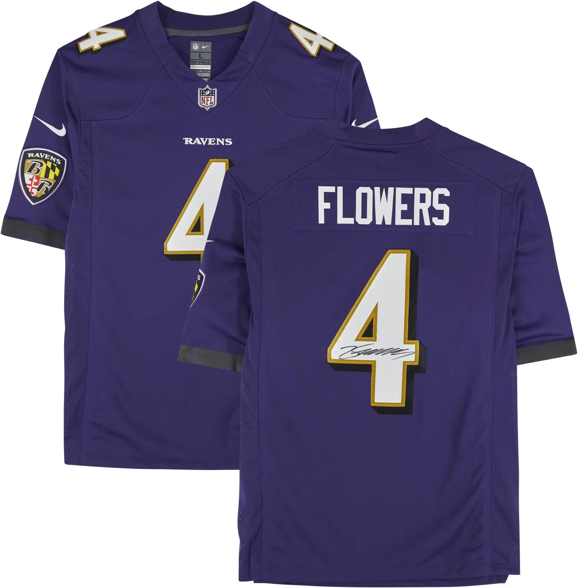 Zay Flowers Baltimore Ravens Autographed Nike Purple Limited Jersey - Fanatics Authentic Certified