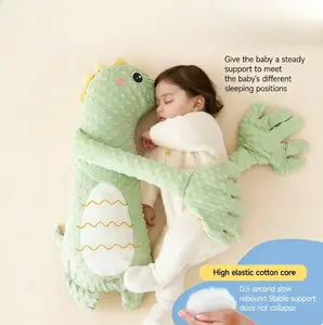 Dinosaur Stuffed Animal Soothing Pillow with 3 Adjustable Patting Modes, Baby Sleep Aid Plush Toy, Birthday & Baby Shower Gift for Toddlers, Pregnant Women, Expecting Moms