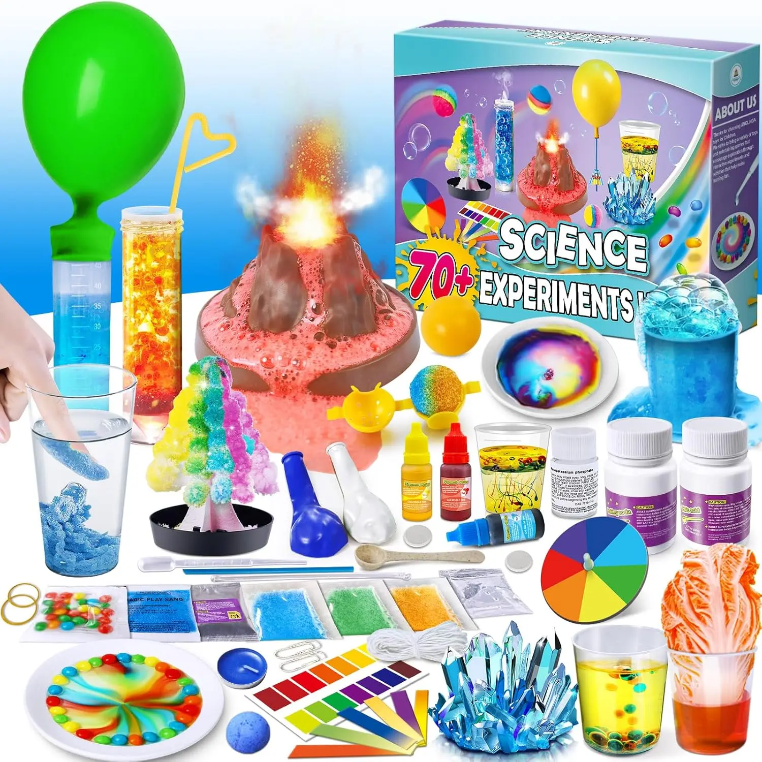 70+ Experiments Science Kit for Kids, Chemistry Set, Educational Toys Gifts Idea for Boys and Girls Birthday Christmas S.T.E.M Toy Project