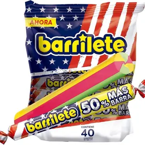 Barrilete Caramelo Blando Sabor a Tutti Frutti Soft Chewy Candy 40 Pieces - Colombia Candy with Soft Texture, Ideal for Sweet Treats - Fruit, Drinks