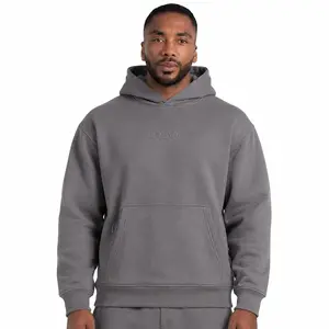 URBVN 168 Unisex Cotton-Poly French Terry Pullover Hoodie with Modern Soft Structure Sport Sweatshirt