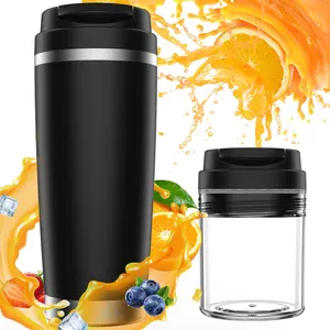 AIDEAMART Portable Personal Blender 24 oz/750 ml Juice Extractor 120 Watt Personal Size Blender with Stainless Steel Bottle Ideal for Making Milkshakes Smoothies Compact Convenient Versatile，juice machine