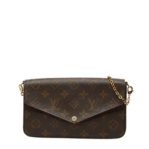 Pre-owned Louis Vuitton Canvas Shoulder Bags Pochette Felicie Monogram PVC Leather Shoulder Bag