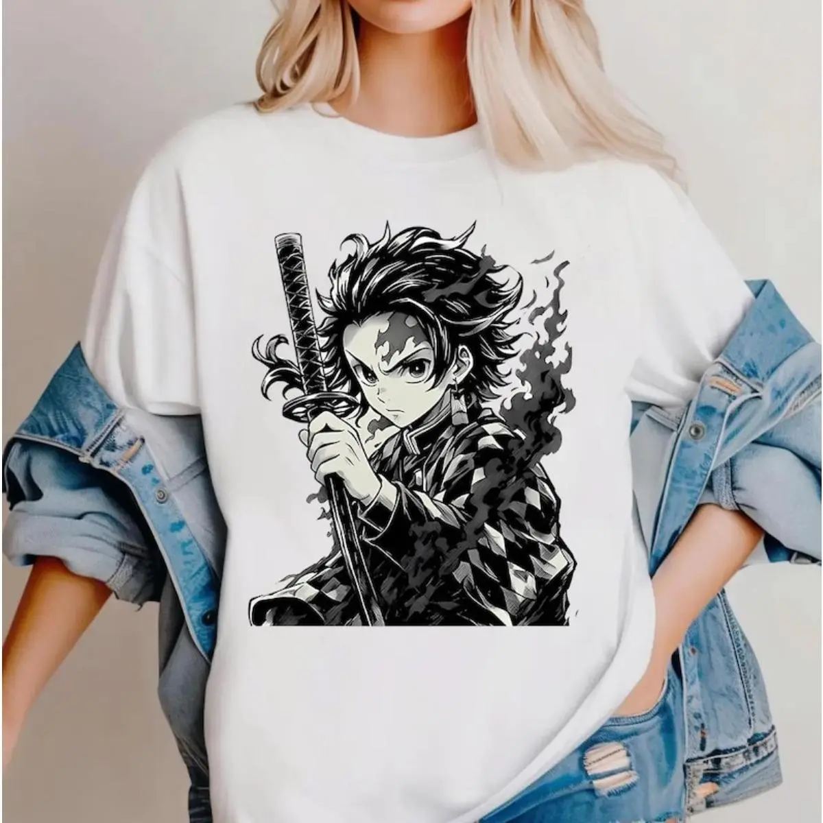 Anime Demon Slayer Kamado Tanjiro Shirt, Demon Slayer Anime Sweatshirt, Anime Shirt, Gift For Anime LoverFather's Day Gift