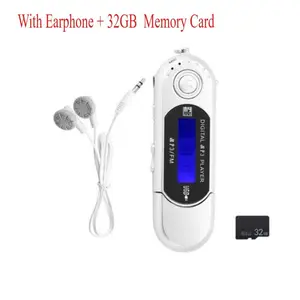 Portable Music MP3 USB Player With LCD Screen FM Radio Voice 32GB Memory Card