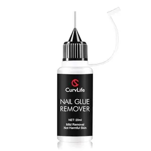 20ml Pinpoint Nail Glue Remover for Press on, Multi-Functional Remover for Nails Tips, Gentle Glue Remover for Gel x Nails, Non-Acetone Nail Polish Remover