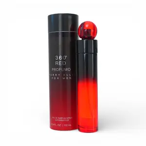 Perry Ellis 360 Red Profumo 3.4 oz EDP for Men - Eau de Parfum with Lime Zest & Red Spices - Perfect Daily Use Fragrance