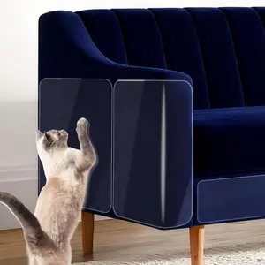 18 Pack Cat Scratch Furniture Protector, Cat Couch Protector from Claws, Anti Scratch Furniture Protectors from Cats Scratching, Anti Scratching Sticky Tape, Sofa Corners Paws Tape for Cats