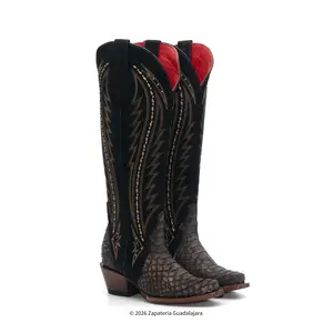 Snip Toe Copper Python Print Leather Boot-RC1521