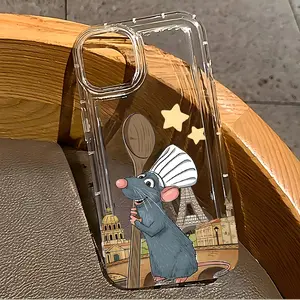 Cartoon Ratatouilles Remys Phone Case, Compatible with iPhone 17 16e 16 15 14 13 12 11 Pro Max Mini Air XR XS X 7 8 Plus, Soft Tpu Back Cover Casing Smartphone