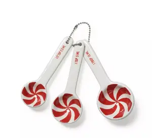 Target Bullseye's Christmas 2025 Ceramic Measuring Spoons - Peppermint (NEW)
