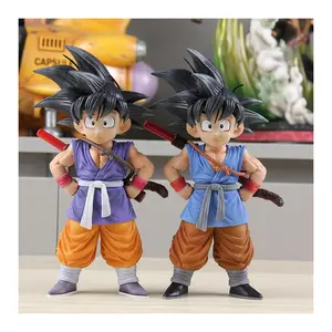 20cm GT Son Goku Figure Child Statue Dragon Ball Action Figures Gk Goku Stance Model DBZ Anime PVC Collection Desk Toys Gifts