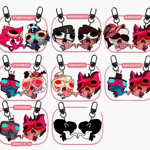 24 Ops (NOT COMBO 24) Hazbin Hotel Connecting Acrylic Keychains