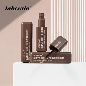 Long-Lasting Fluffy Brow Mousse Gel, Tinted Brow Gel, 1 Piece Waterproof Eyebrow Tint, Filler & Styler, 6 Natural Shades, Airy Velvet-Matte Finish, Buildable Pigment for Sparse Brows, Smudge-Proof, Transfer-Resistant, Eyebrow Makeup