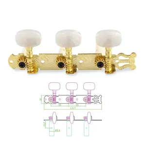 Classical Guitar String Tuners TuningPegs Tuning Keys Machine Heads Gold3L3R