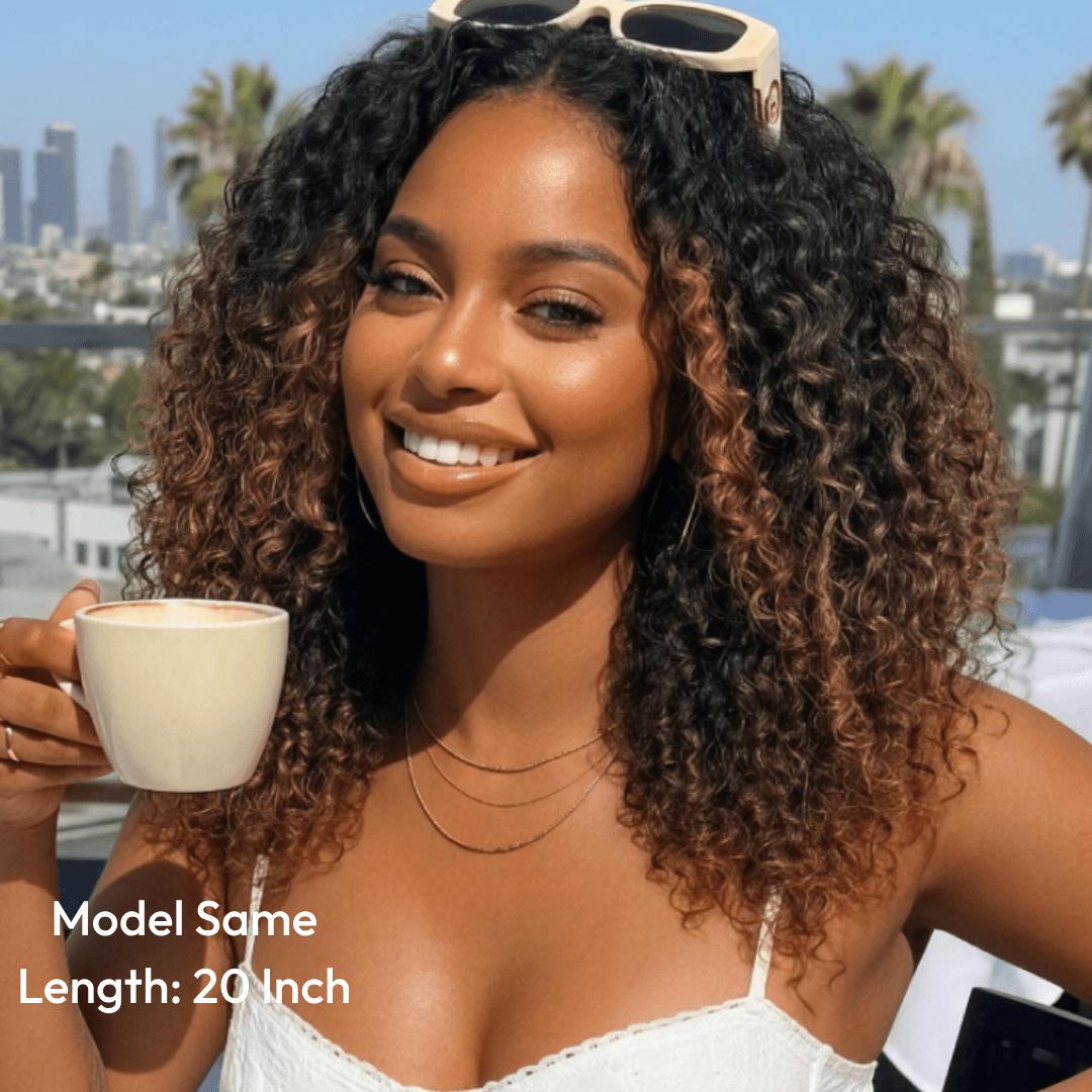 Nadula Spiral Curls Water Curly Chestnut Brown Ombre Burmese 7x5 Lace Wig Twist Out at the End Virgin Human Pre-everything Tangle-Free 16-24 Inches Soft Bouncy Hair Summervibes TikTokShopStockUp