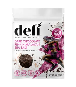 DEFI Dark Chocolate Pink Himalayan Salt Crispy Superfood Bite