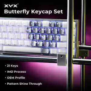 XVX FlutterBloom OEM Profile IMD-Tech  diy Keycaps 21-Key（only keycap, not include a keyboard）