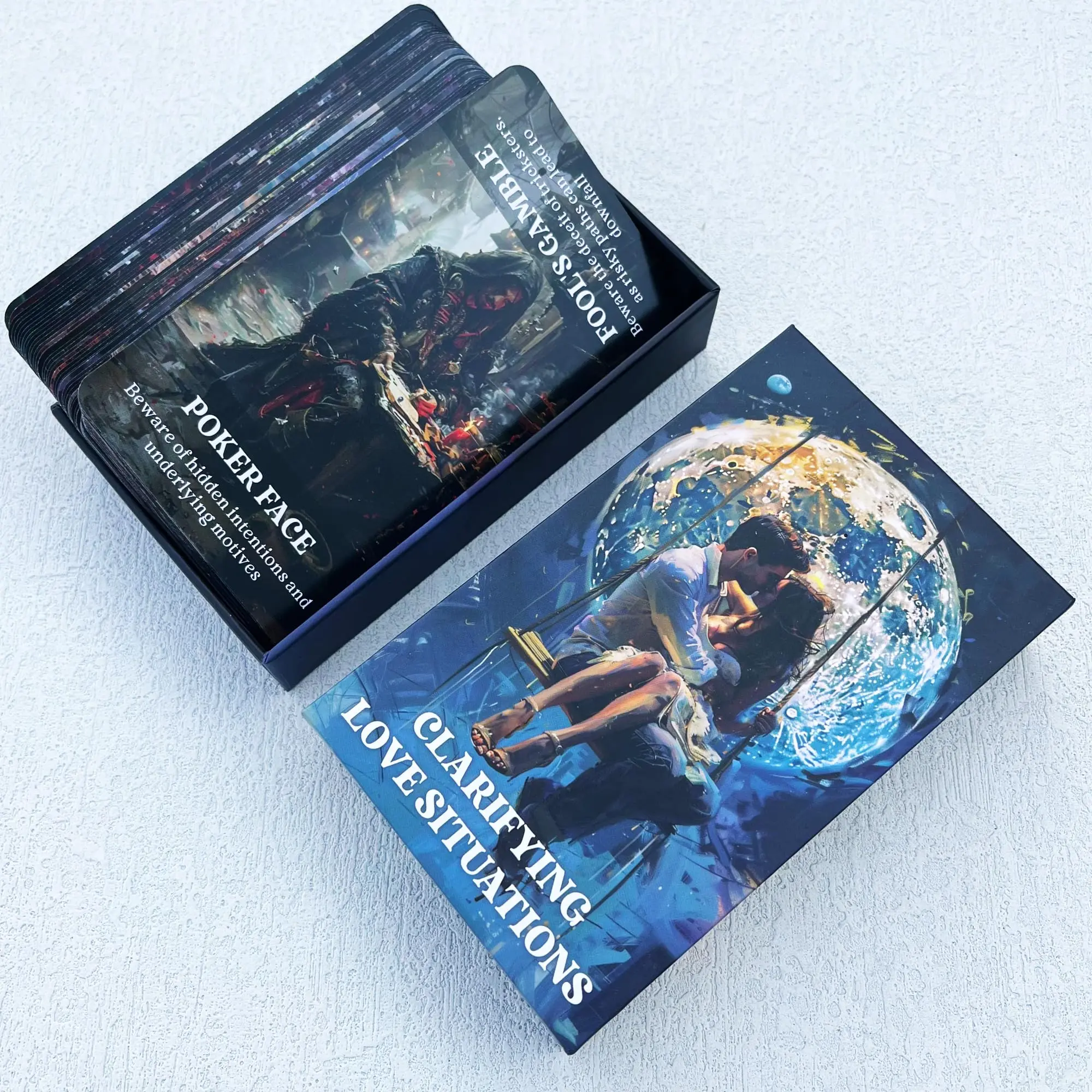 Clarifying Love Situations Truths Oracle Cards, Twin Flames Soulmates Relationship Romance Love Messages Oracle Deck, Shadow Work Oracle Deck, Card Deck Box, Card Games