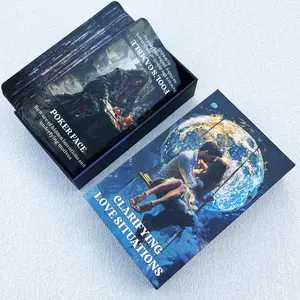 Clarifying Love Situations Truths Oracle Cards, Twin Flames Soulmates Relationship Romance Love Messages Oracle Deck, Shadow Work Oracle Deck, Card Deck Box, Card Games