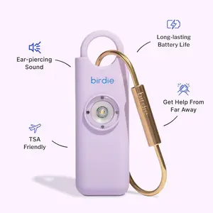 She’s Birdie–The Original Personal Safety Alarm for Women by Women–Loud Siren, Strobe Light and Key Chain in a Variety of Colors
