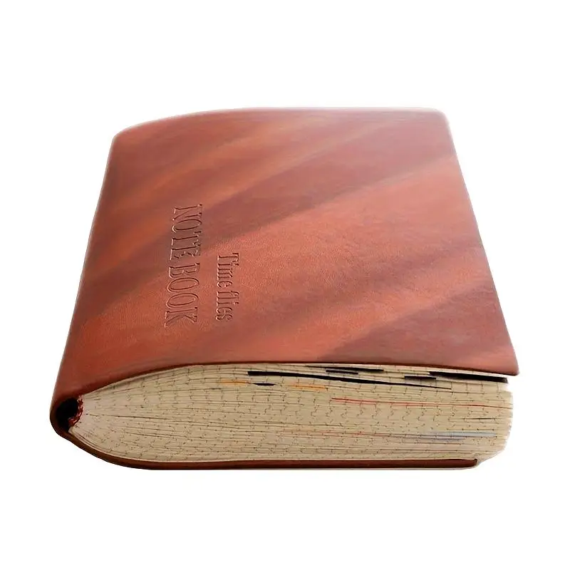 A5 Grid Notebook, 1 Count Vintage Cover Notebook, Travel Diary School Office Meeting Record Notebook, Stationery Supplies, School Supplies