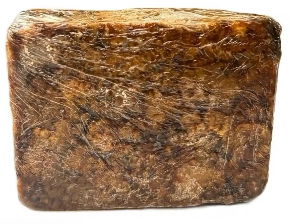 Raw African Black Soap Bar 100% Natural Organic from Ghana 6oz Pure and Authentic Skin Care