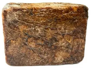 Raw African Black Soap Bar 100% Natural Organic from Ghana 6oz Pure and Authentic Skin Care