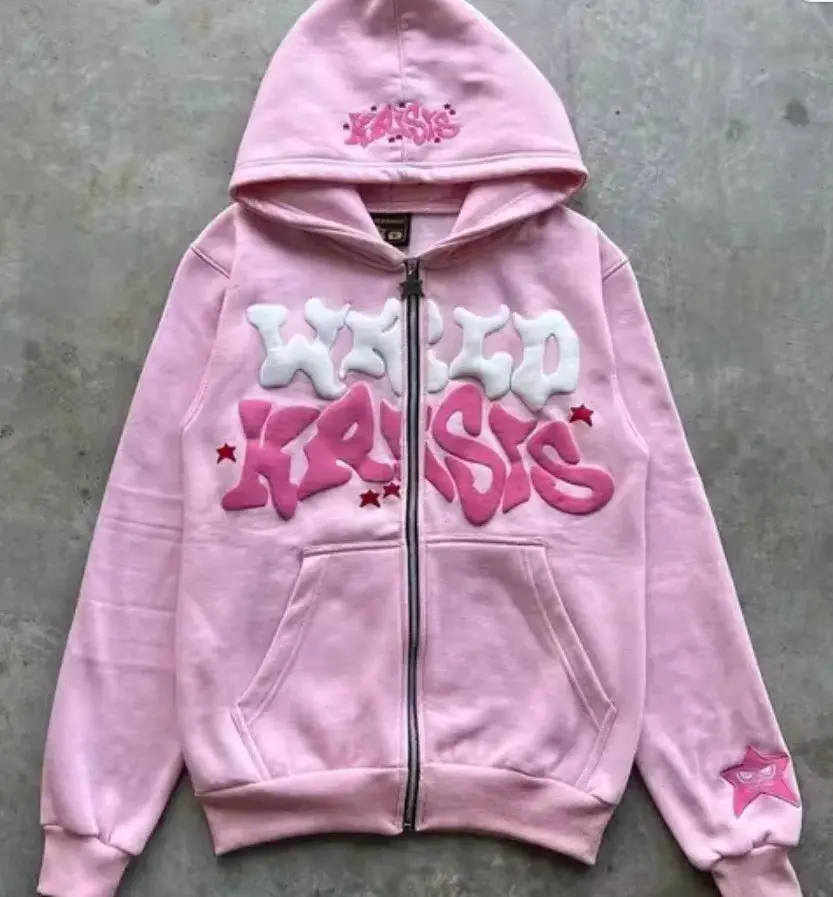 Mens Bubble Print Zip UP Hoodie Havoc !