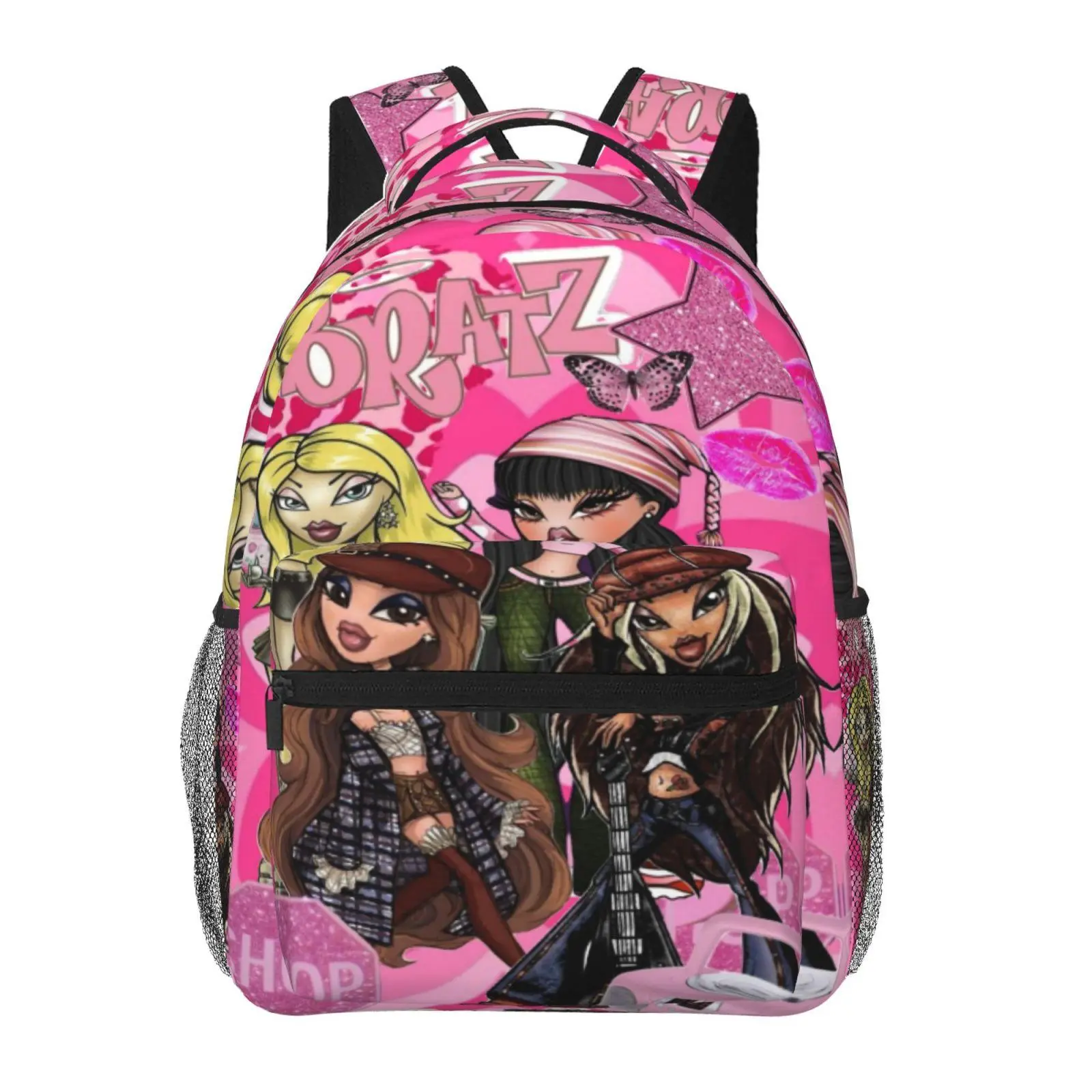 Yasmin Bratz backpacks for school 2026–2027, large-capacity cartoon print Bratz laptop daypacks for campus and daily commuting, lightweight and portable Bratz bookbags, gift for kids, teens, and students