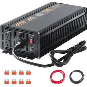 VEVOR 2000W Sump Pump Battery Backup with LCD, Automatically Shifts to Inverter Power Ensuring Uninterrupted Operation, Essential for Emergencies Power Failures