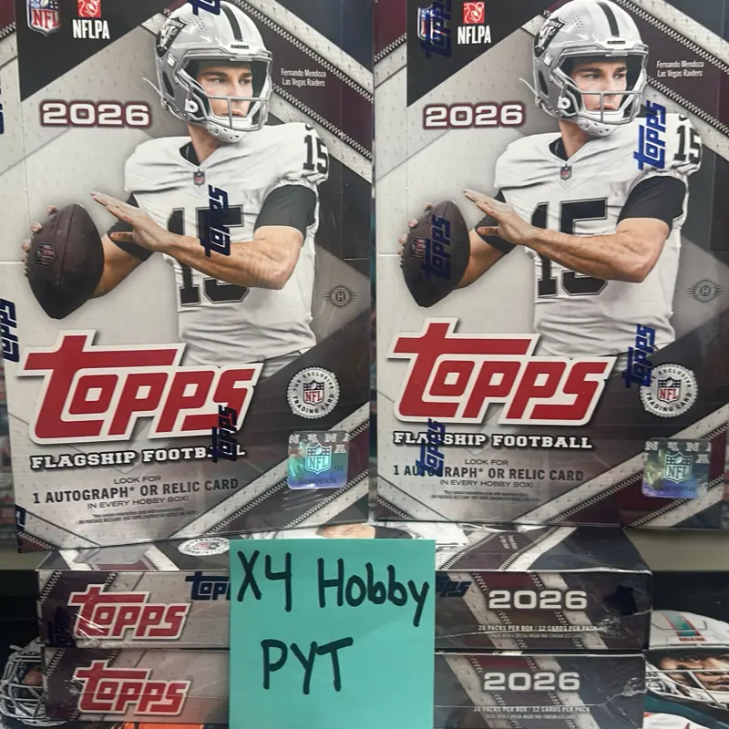 2026 TOPPS  FLAGSHIP FOOTBALL HOBBY PICK YOUR TEAM 4X HOBBY BOX BREAK #200