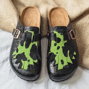 Unisex Slip On Mule Shoes with Buckle, Casual Comfortable Summer slippers.Perfect for men who prefer relaxed outfits and have a street style. The insoles provide arch support and can be worn in both formal and casual settings-Gifted accessories
