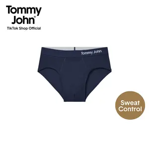Tommy John Men’s Cotton Brief | Breathable Moisture-Wicking Underwear | Contour Pouch, No Roll Waistband, Supportive Fit, Tagless Comfort