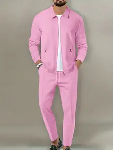 Men's Athletic Tracksuit Set, 2-Piece Full-Zip Sweatsuit, Long Sleeve Jacket & Jogger Pants for Gym Workouts & Running, Sportswear Set, Tracksuit Sweat Suits