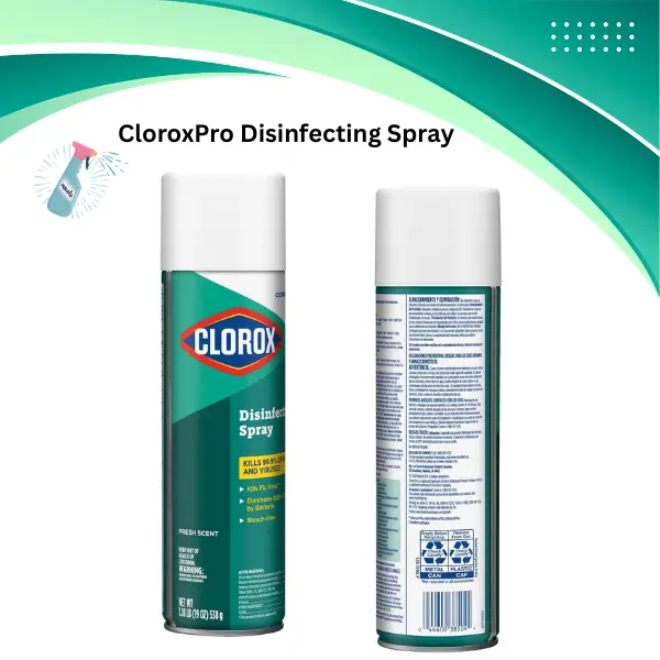 CloroxPro Disinfecting Spray, Fresh Scent, 19 oz – Multi-Surface Disinfectant Spray, Kills 99.9% of Germs & Bacteria, Household Cleaner for Kitchen, Bathroom & Home