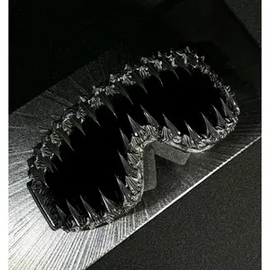 1pc Oversized Women Ski Goggles, Full Coverage Anti-Fog Protection Fashionable Soft Frame Snowmobile ATV Karting Hiking Sandproof Anti-Splash Windproof Adjustable Strap (Original Product With Registered Design Patent, Please Do Not Copy)