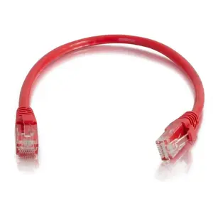 C2G 4001 8ft (2.4m) Cat6 Snagless Unshielded UTP Ethernet Network Patch Cable - Red