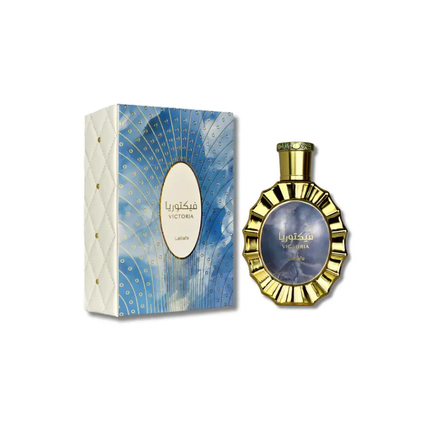 Lattafa Victoria Liquid Eau De Parfum (3.4 fl oz) Regular Edition - Bright Citrus Unisex Fragrance with Lemon, Neroli, Lemon Meringue Pie, Vanilla - Sweet Elegant Alluring Cosmetic Cologne for Adults, Bottle, Captivating Memorable Experience, Luxurious Fr